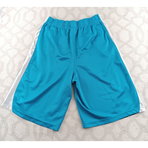 Nike Basketball Shorts Teal Black White Mens Size L Athletic Gym Workout - Picture 2 of 9
